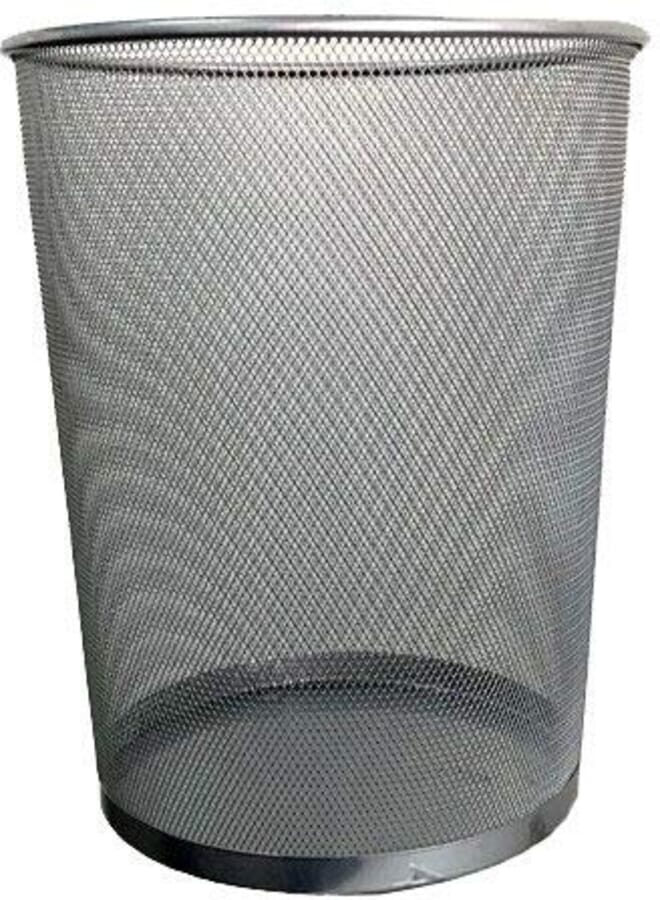 one year warranty_Partner Metal Mesh Waste Bin Large Silver132